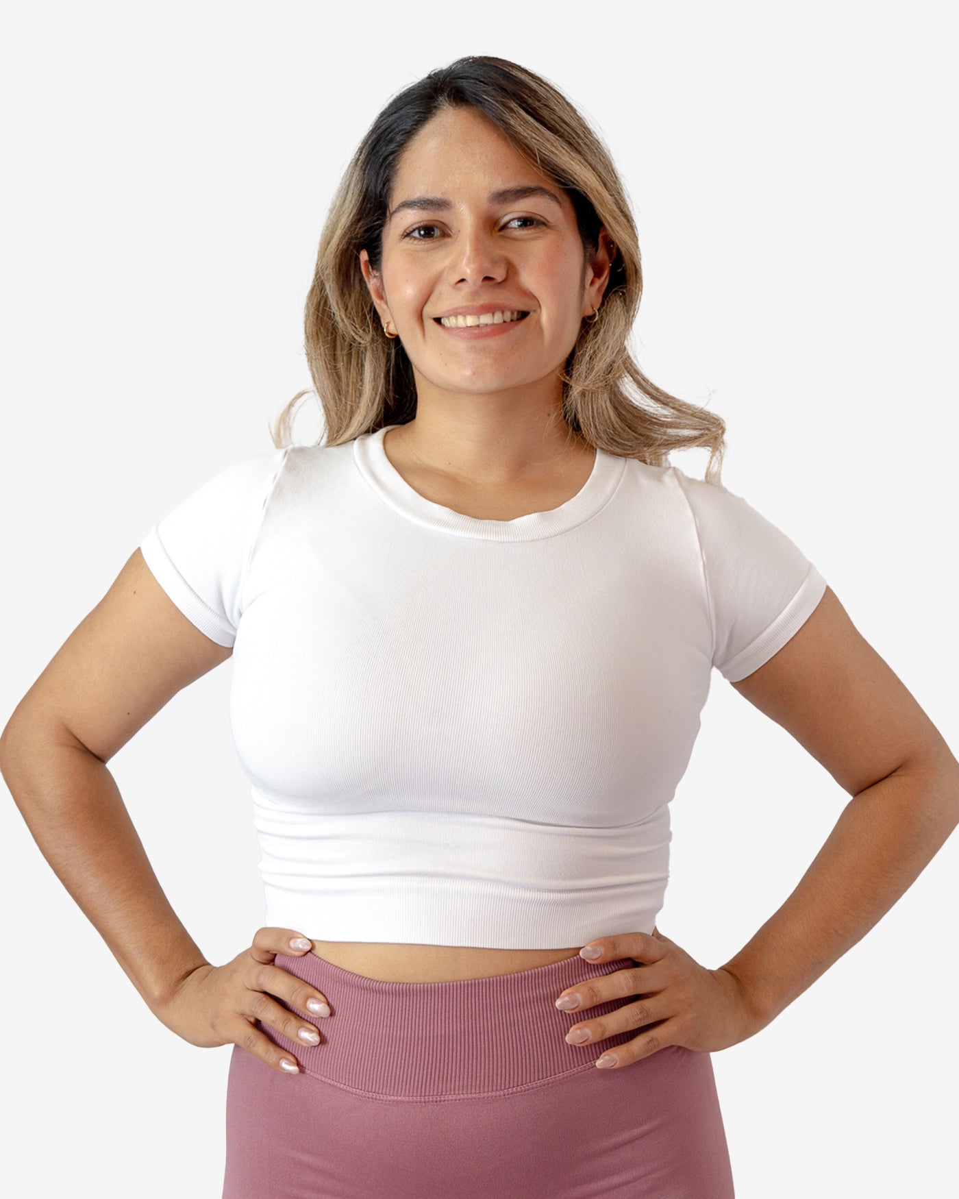 BLUSA MANGA CORTA CUELLO REDONDO