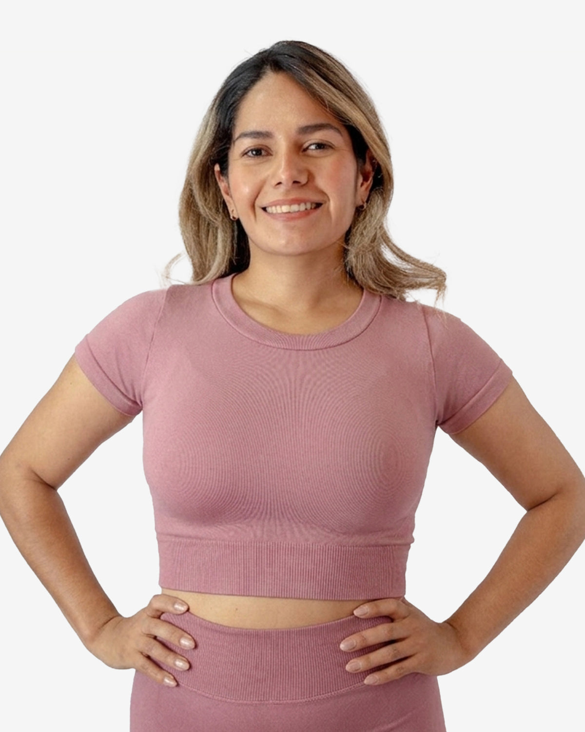 BLUSA MANGA CORTA CUELLO REDONDO