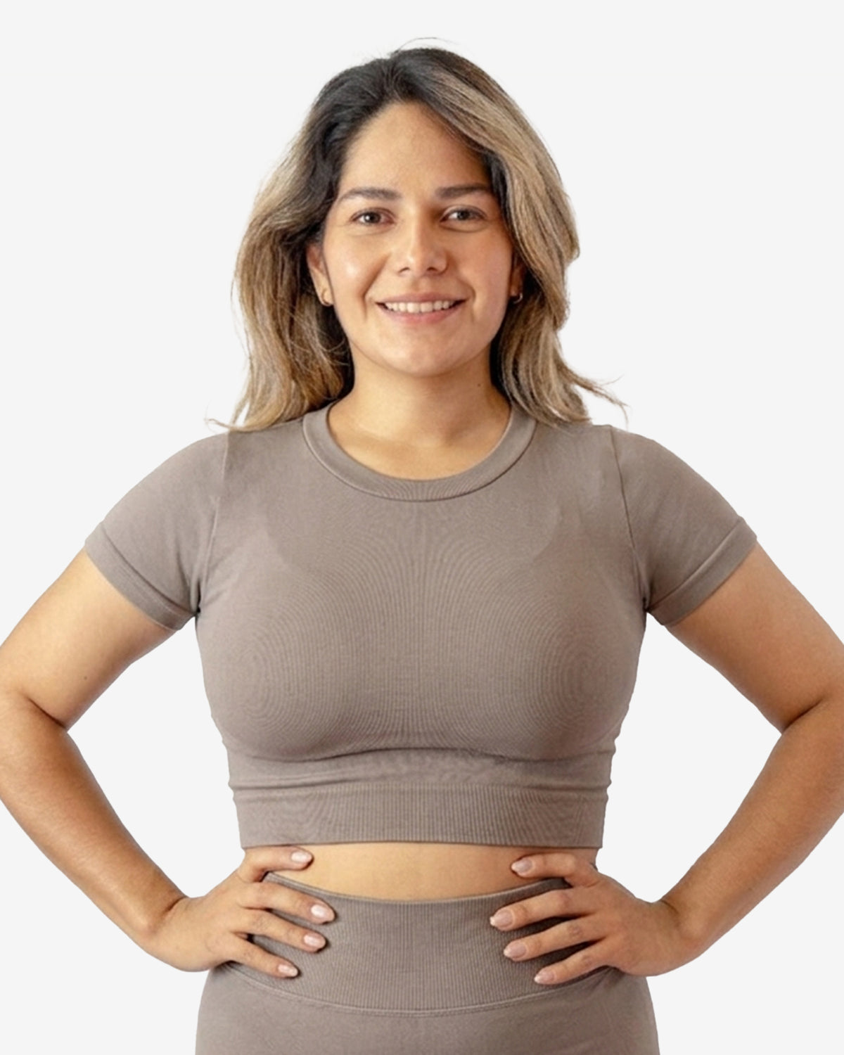 BLUSA MANGA CORTA CUELLO REDONDO