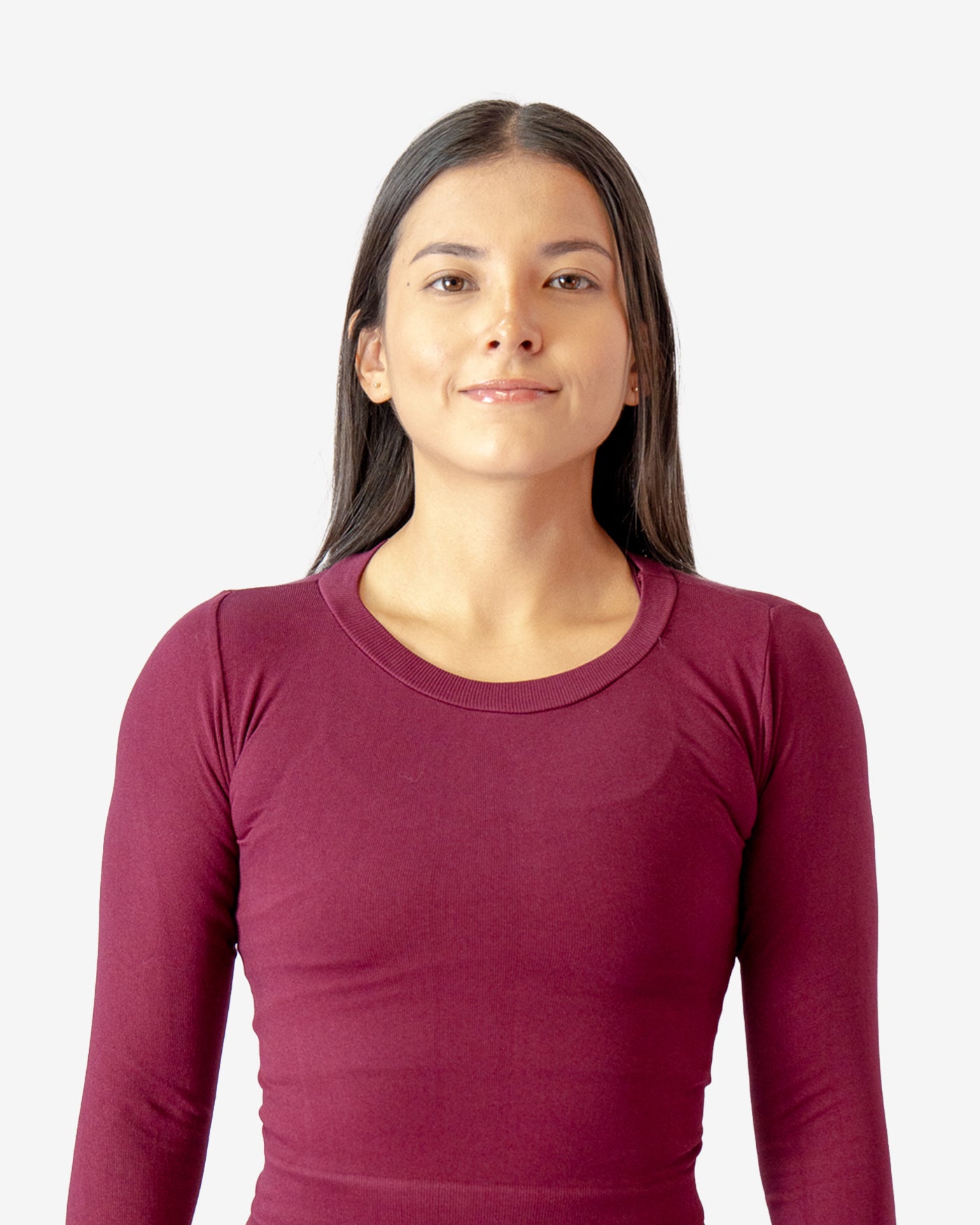 BLUSA MANGA LARGA CUELLO REDONDO