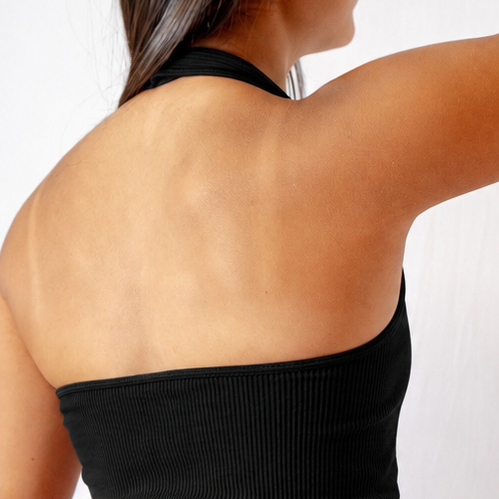 TOP HALTER ACANALADO